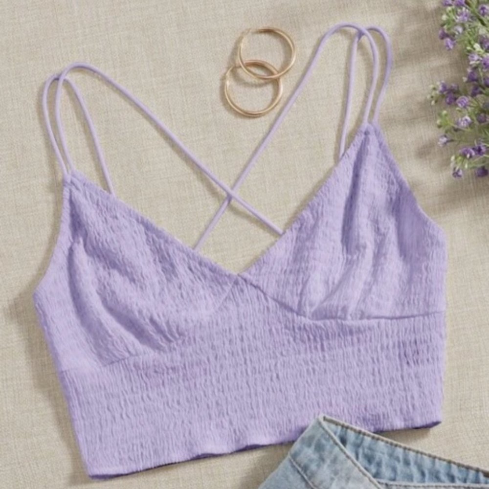 Purple Crop Top